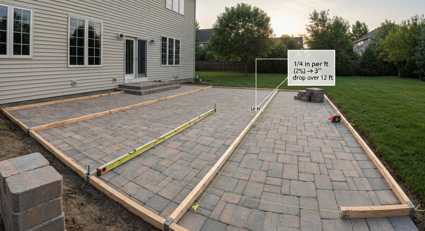 How to Measure Slope for Paver Patio: A DIY Guide