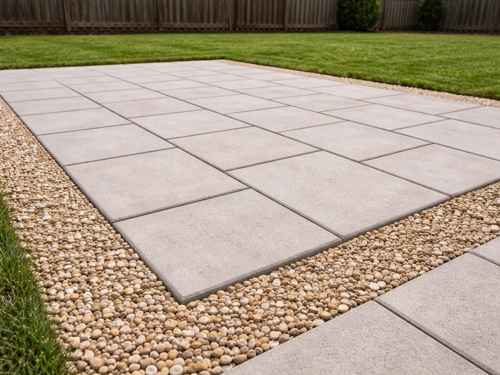 how to make a patio with pavers and gravel