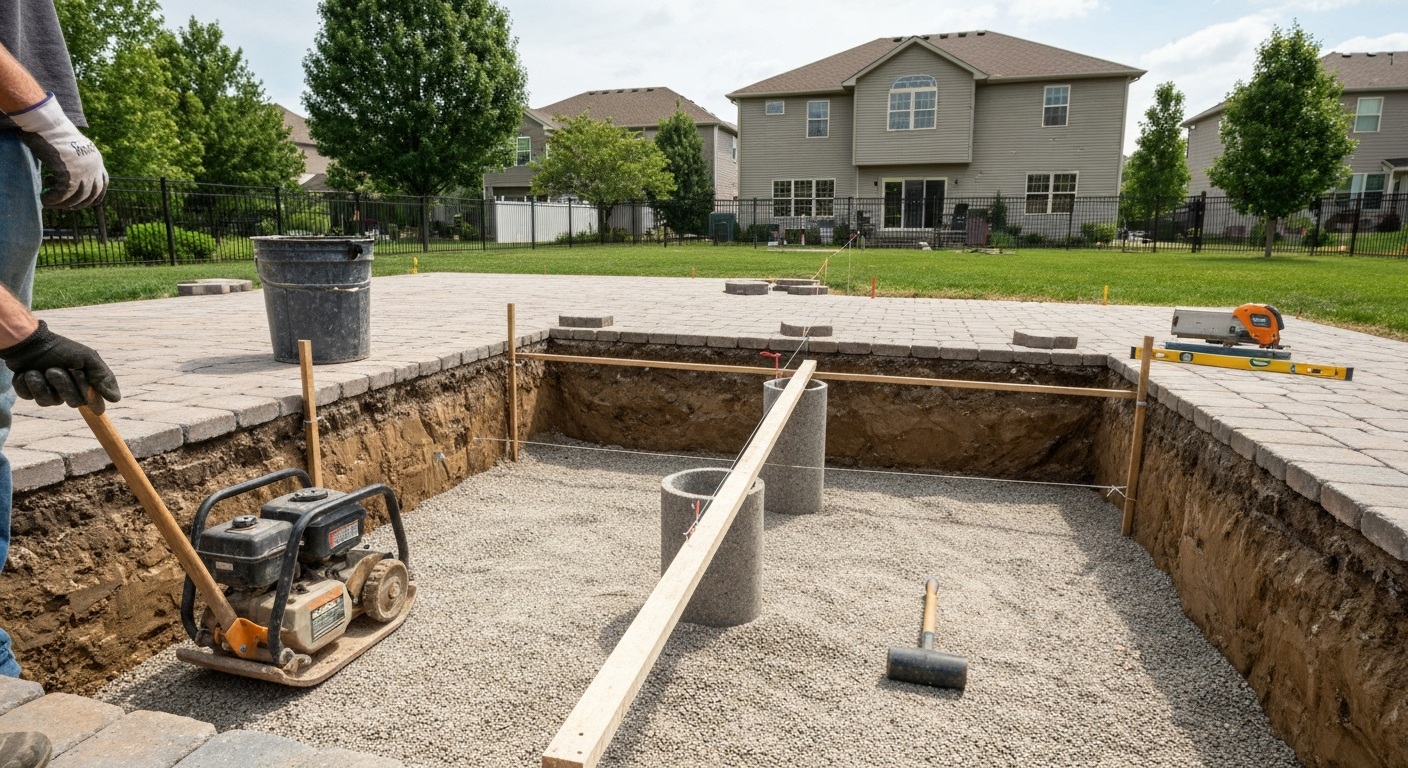 how to install patio pavers youtube