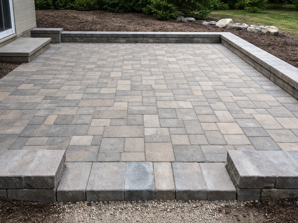 how to build raised patio pavers