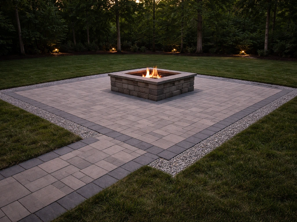 how to build a fire pit on a paver patio