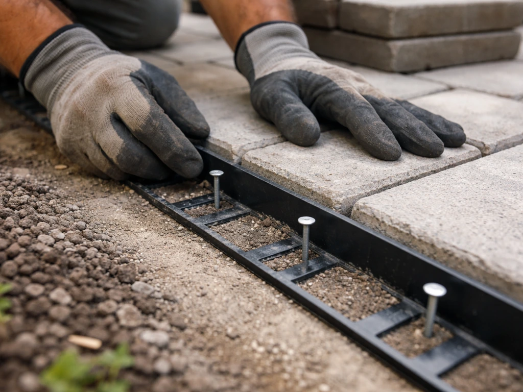 how to lay patio pavers over concrete