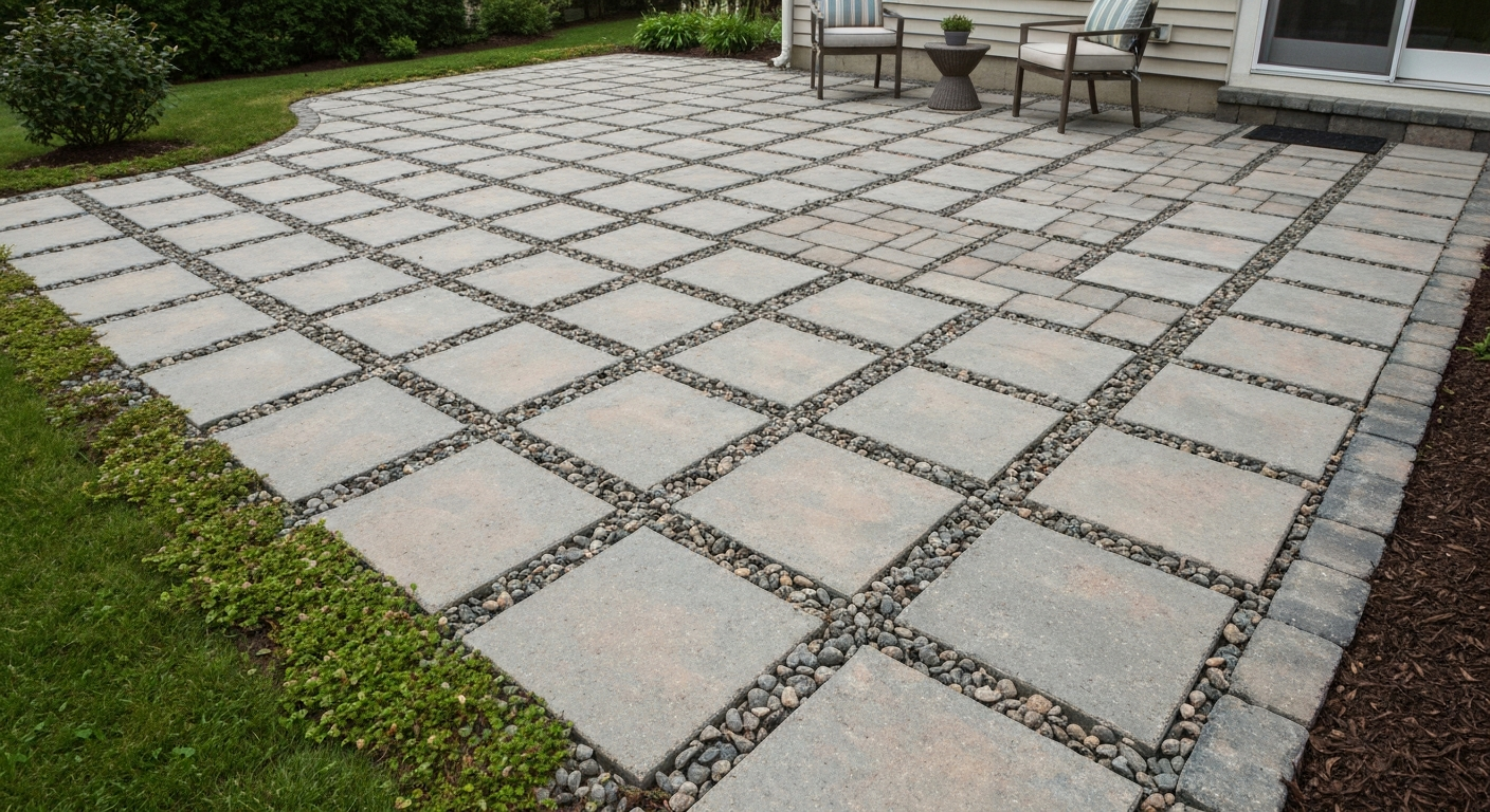 how to lay patio pavers on gravel