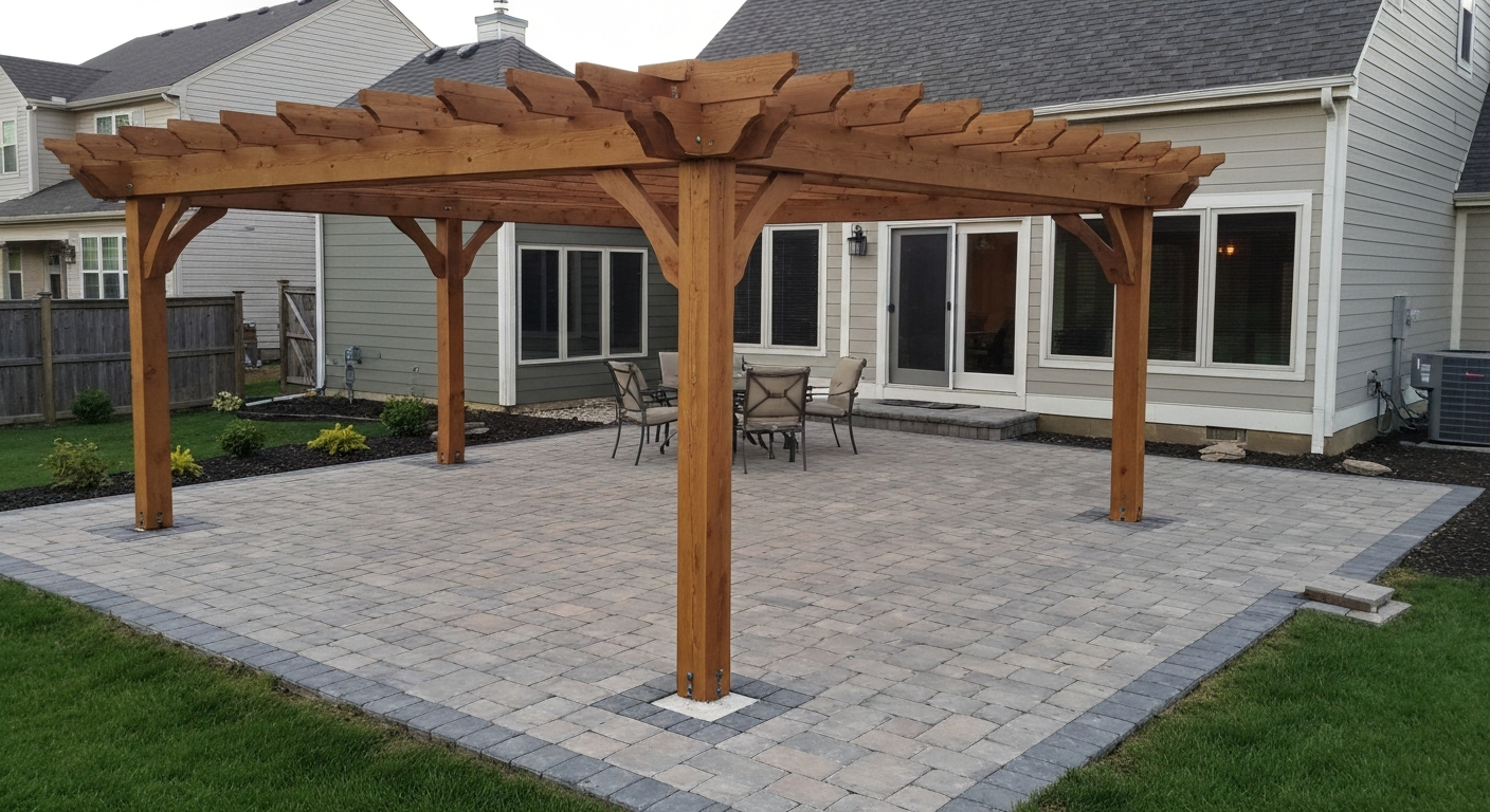 How to Build a Pergola on a Paver Patio: Complete DIY Plan